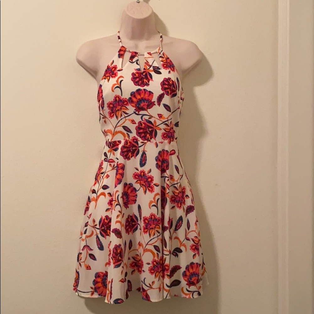 Express mini floral dress